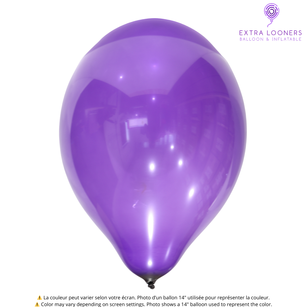 Cattex 24" Crystal Purple Premium Latex Balloon – (1 Piece)