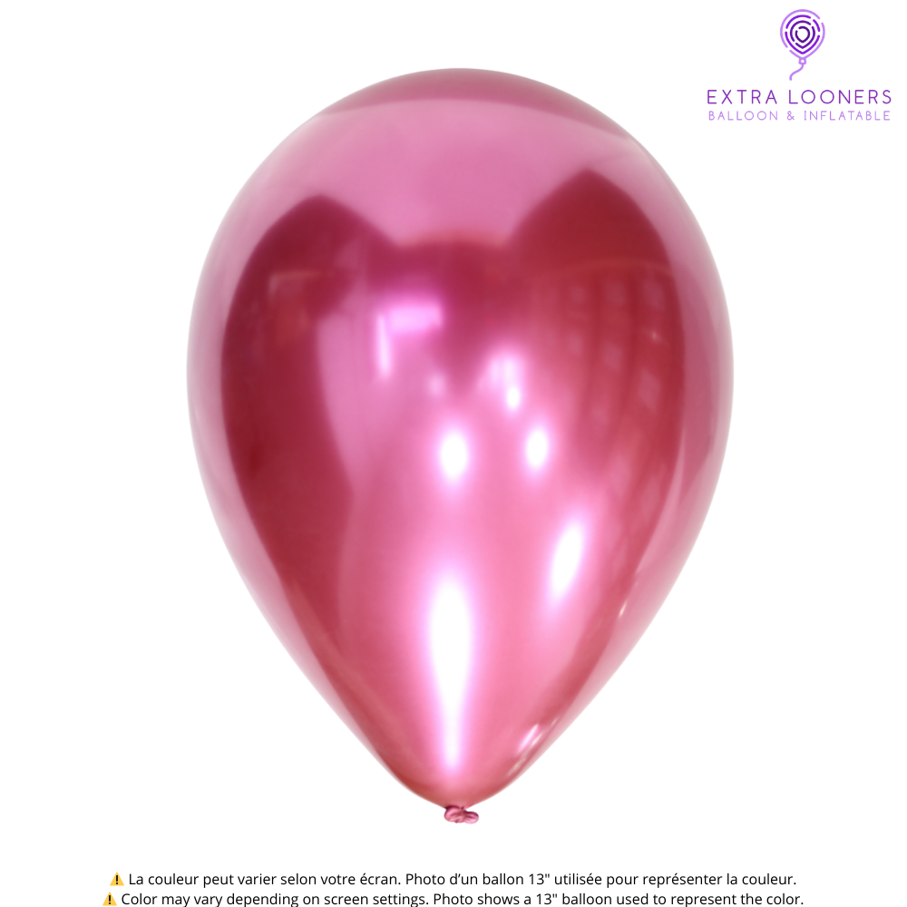 Cattex 13" Titanium+ Fuchsia Latex Balloons – (Pack of 10)