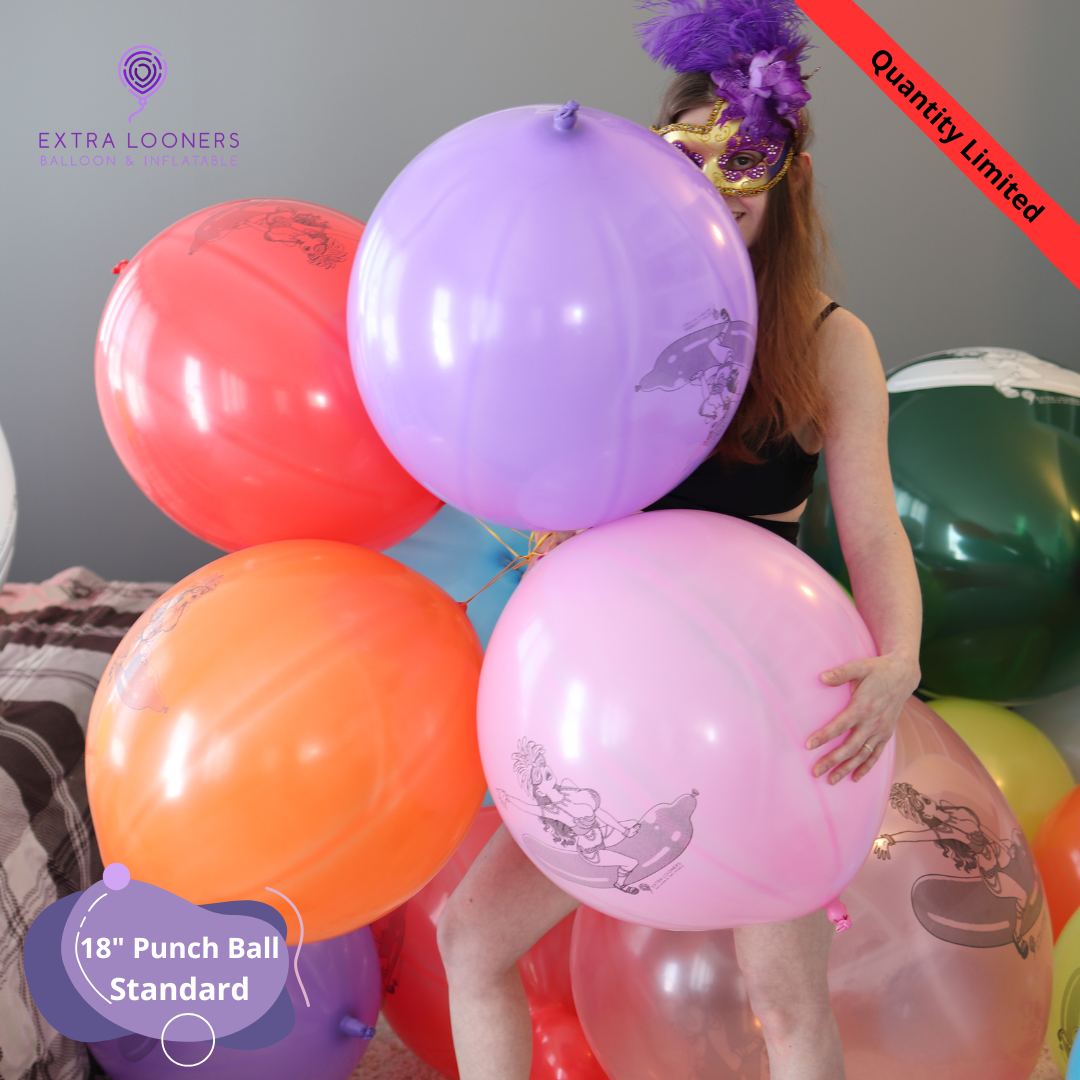Cattex 18" PunchBall Standard Mardi Gras 10 PCS