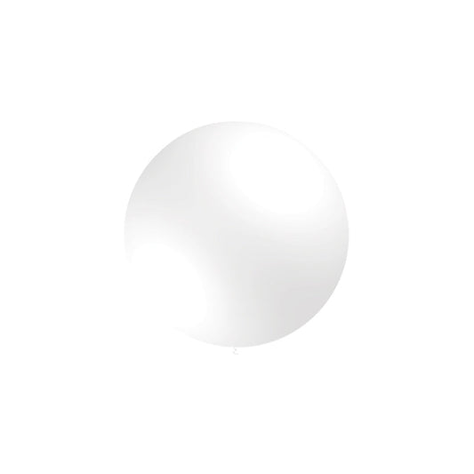 Balloonia 24" White Latex Balloon – (1 Piece)