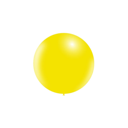Balloonia 24" Lemon yellow Latex Balloon – (1 Piece)
