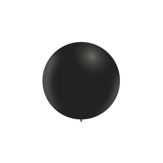 Balloonia 24" Black Latex Balloon – (1 Piece)