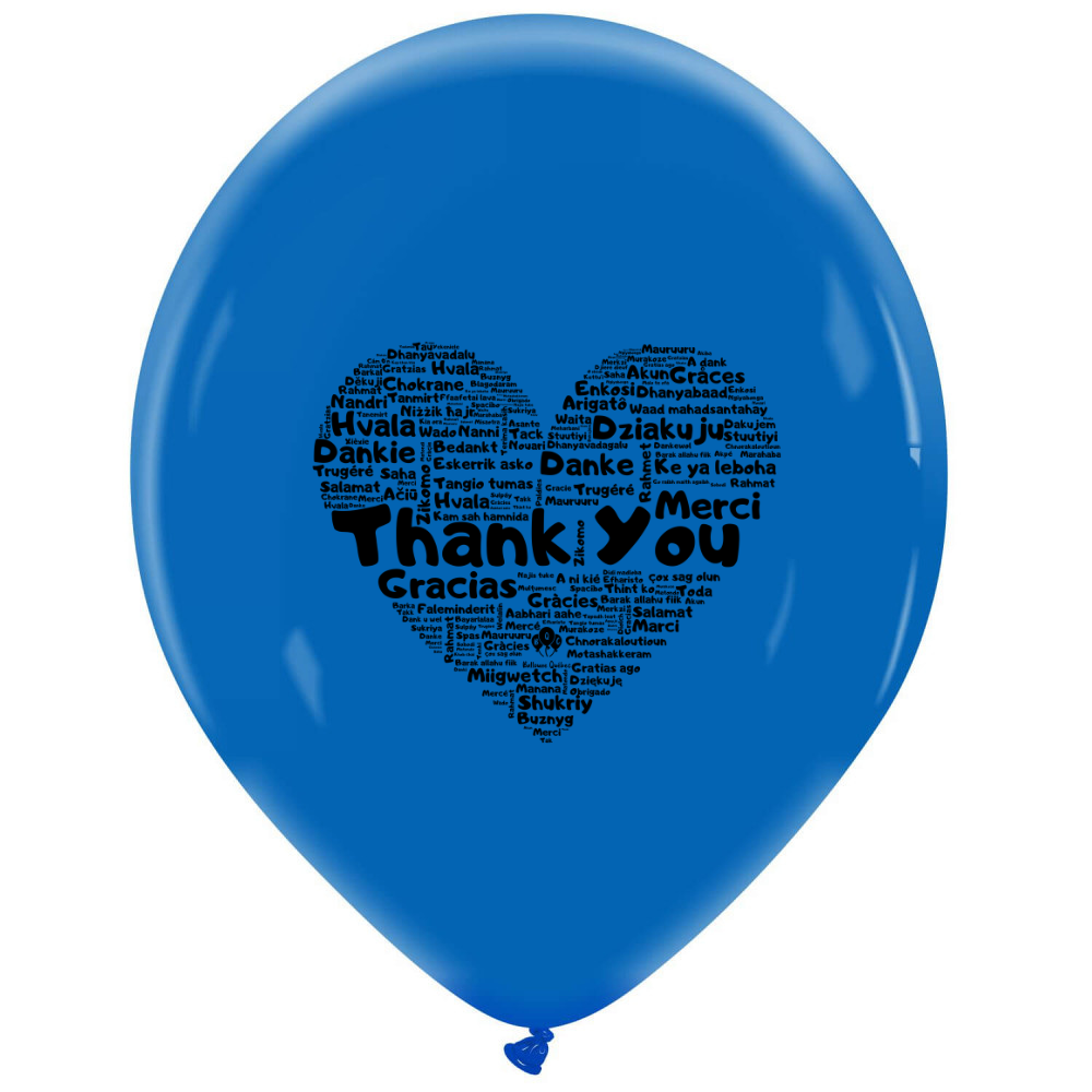 Cattex 18" Thank You Premium Latex Balloons – (1 Pieces)