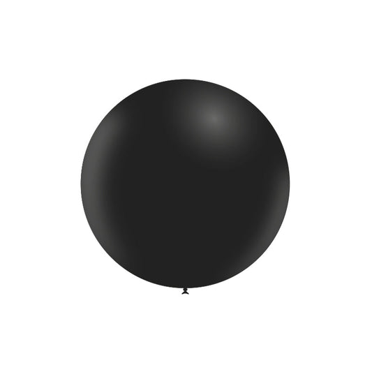 Balloonia 36" Black Latex Balloon – (1 Piece)