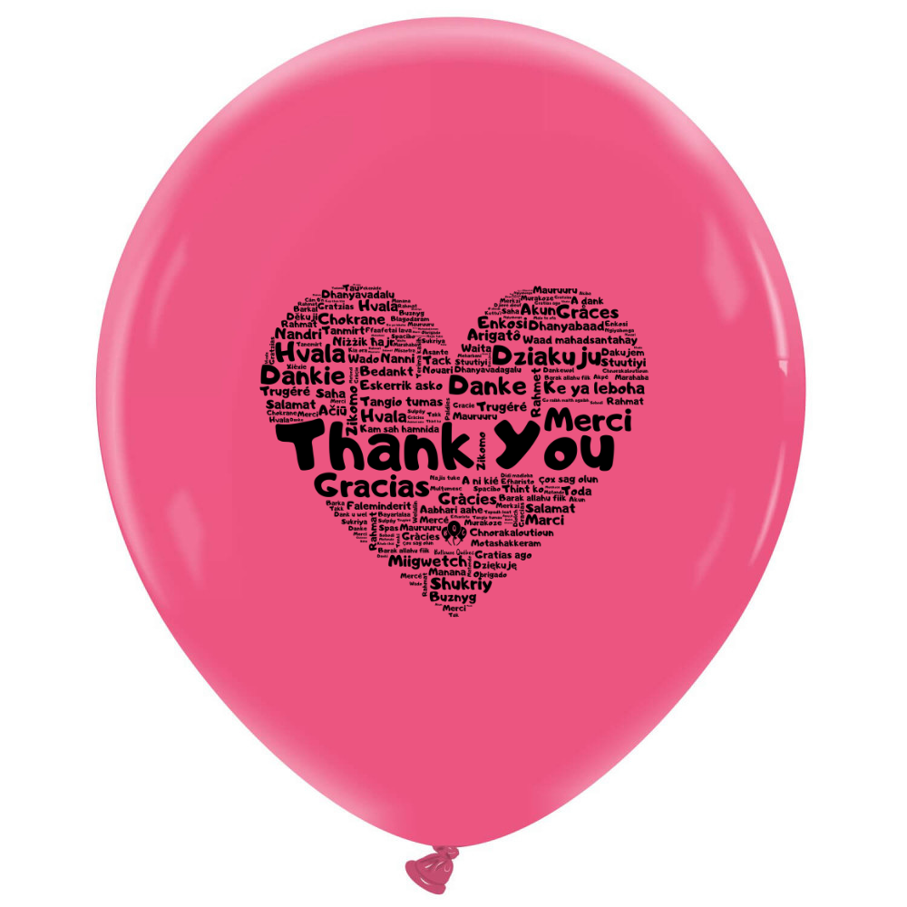 Cattex 18" Thank You Premium Latex Balloons – (1 Pieces)