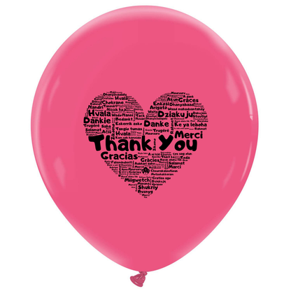 Cattex 18" Thank You Premium Latex Balloons – (1 Pieces)