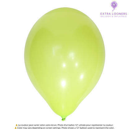 Cattex 18" Apple Green Premium Latex Balloons – (Pack of 10)