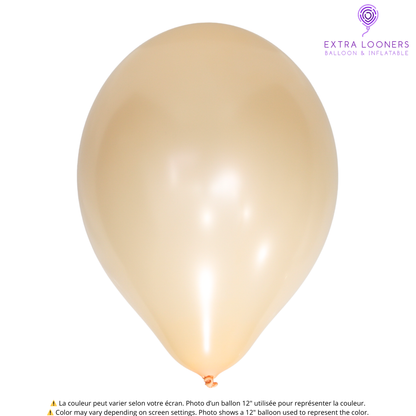 Cattex 18" Apricot Premium Latex Balloons – (Pack of 10)