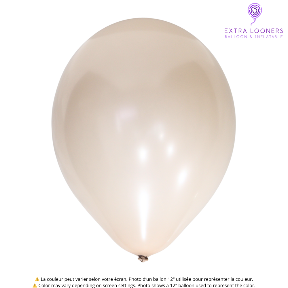 Cattex 18" Champagne Premium Latex Balloons – (Pack of 10)