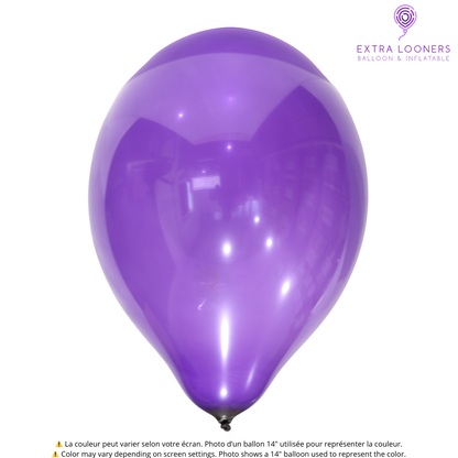 Cattex 24" Crystal Purple Premium Latex Balloon – (1 Piece)