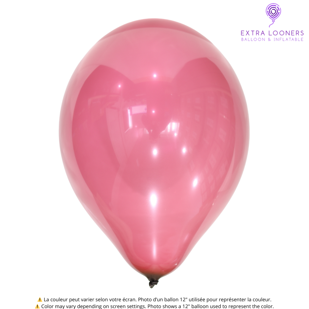 Cattex 14" Crystal Wine Premium Latex Balloons – (Pack of 25)