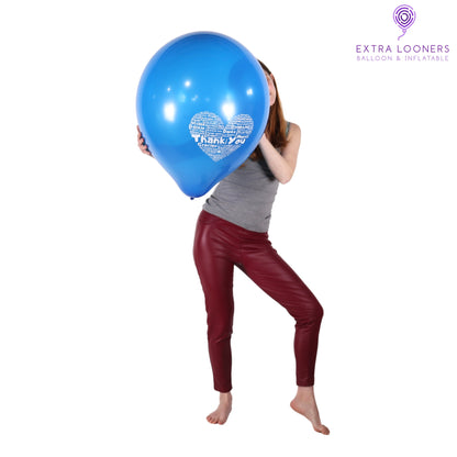 Cattex 18" Thank You Premium Latex Balloons – (Pack of 20)