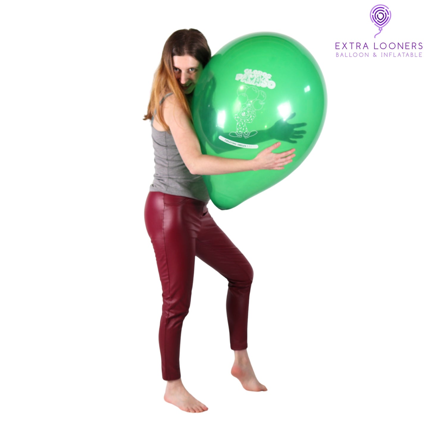 Globos Payaso 16" Crystal Logo Payaso Printed Latex Balloons – (Pack of 25)