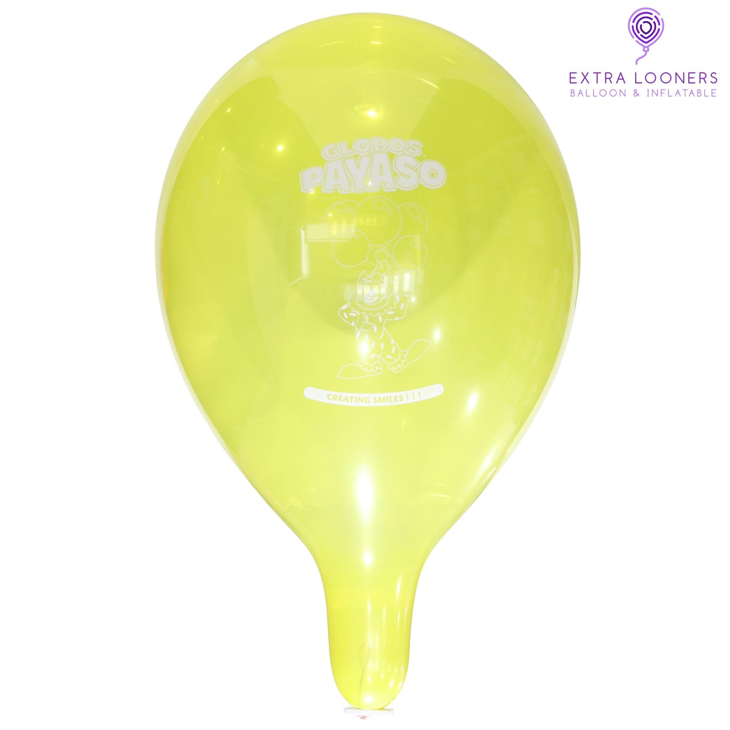 Globos Payaso 16" Crystal Logo Payaso Printed Latex Balloons – (Pack of 25)
