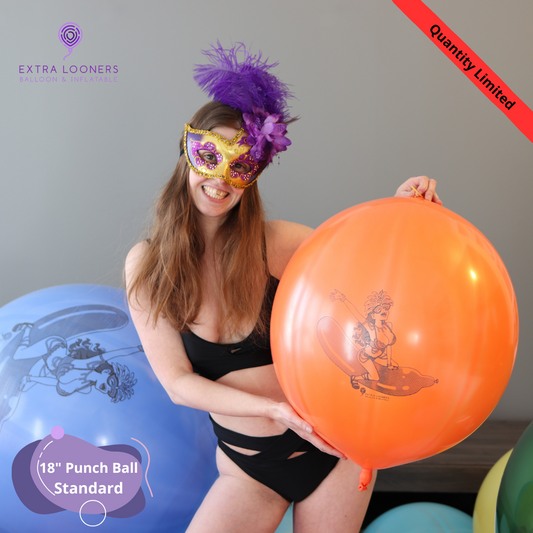 Cattex 18" PunchBall Standard Mardi Gras 10 PCS
