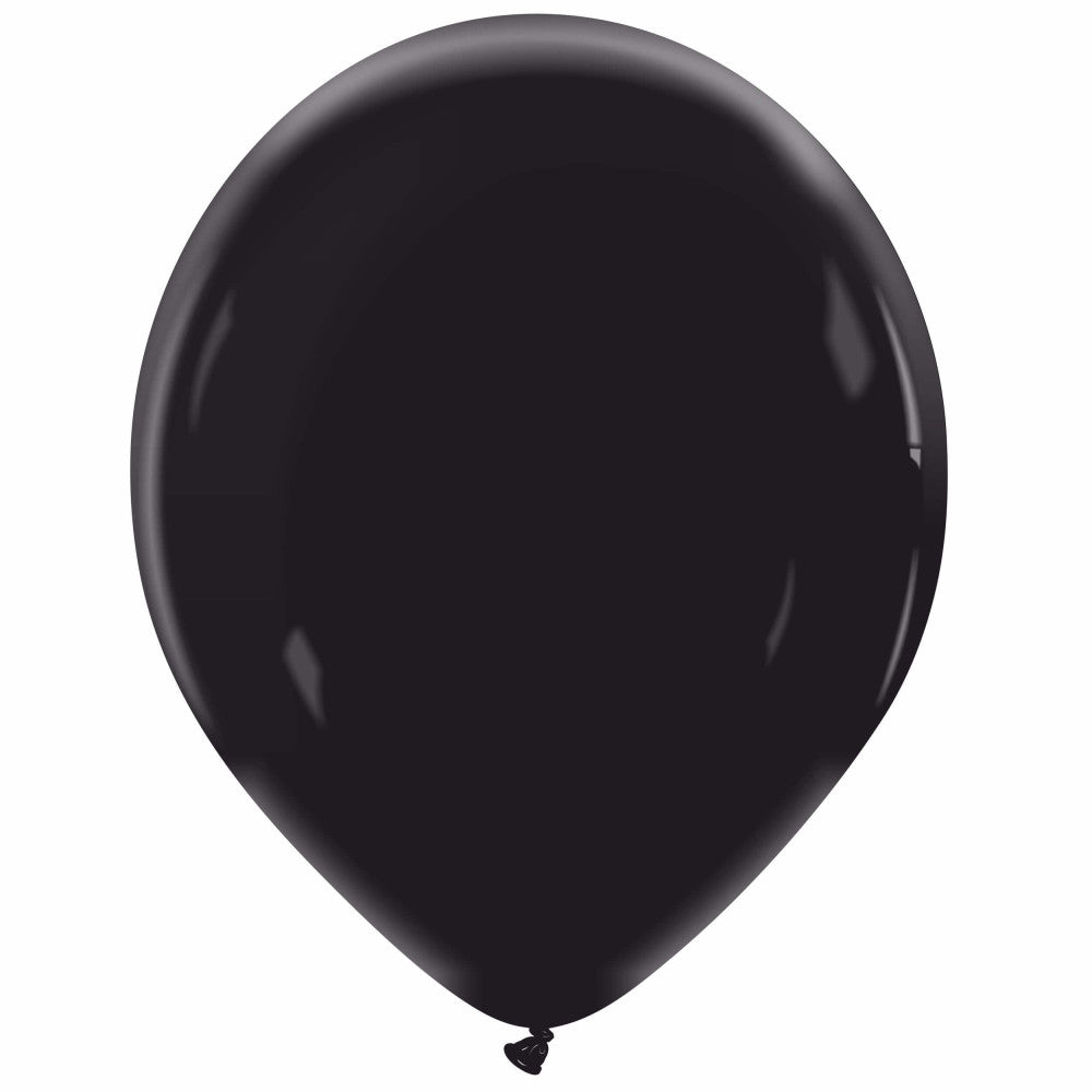Cattex 14" Midnight Black Premium Latex Balloons – (Pack of 10)