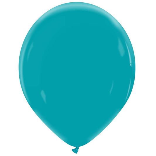 Cattex 14" Peacock Blue Premium Latex Balloons – (Pack of 10)