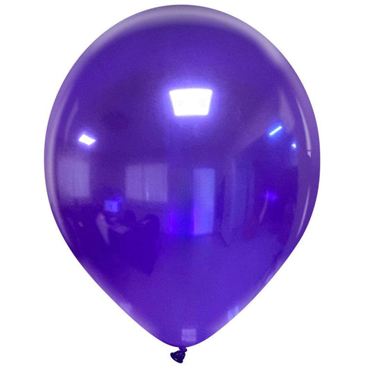 Cattex 14" Crystal Purple Premium Latex Balloons – (Pack of 10)