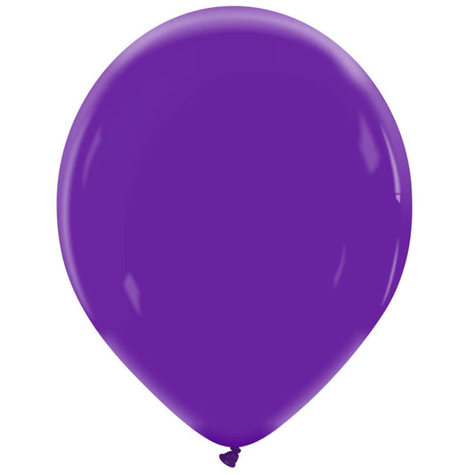 Cattex 14" Royal Purple Premium Latex Balloons – (Pack of 25)