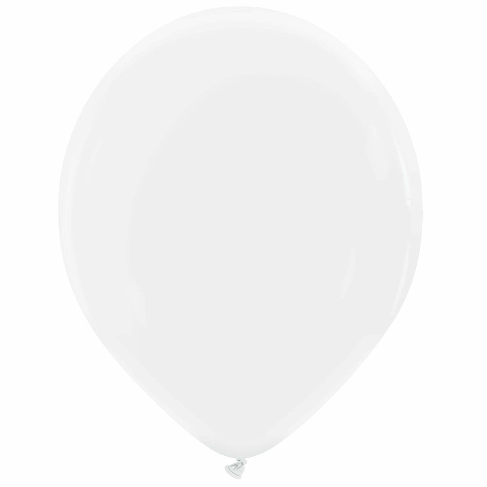 Cattex 14" Snow White Premium Latex Balloons – (Pack of 10)
