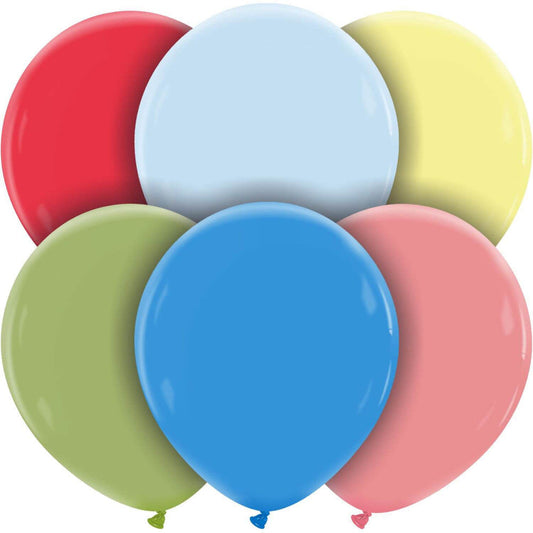 Cattex 18" Assorted Premium Latex Balloons – (Pack of 25)