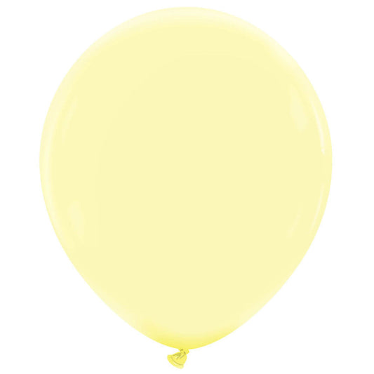Cattex 18" Lemon Cream Premium Latex Balloons – (Pack of 10)