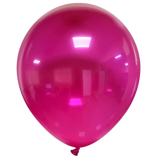 Cattex 18" Crystal Fuchsia Premium Latex Balloons – (Pack of 10)