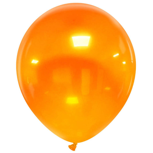 Cattex 18" Crystal Orange Premium Latex Balloons – (Pack of 10)