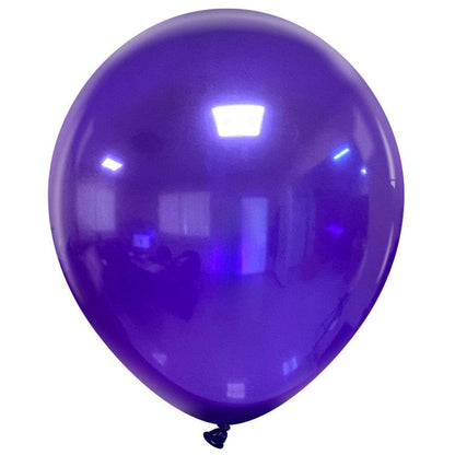 Cattex 18" Crystal Purple Premium Latex Balloons – (Pack of 25)