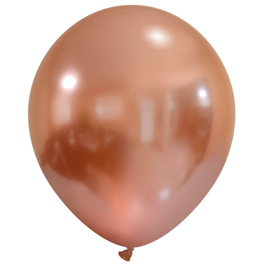 Cattex 18" Titanium+ Rose Gold Latex Balloons – (Pack of 10)