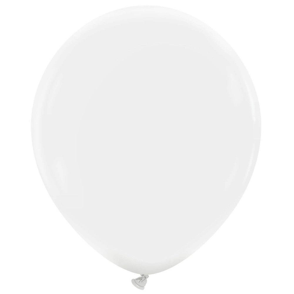 Cattex 18" Snow White Premium Latex Balloons – (Pack of 10)