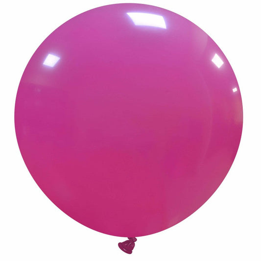 Cattex 34" Round Fuchsia Latex Balloon – (1 Piece)