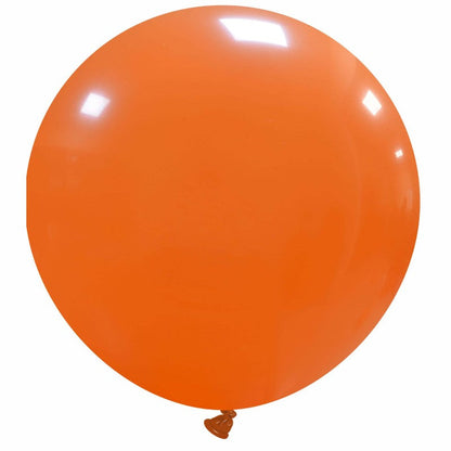 Cattex 34" Round Orange Latex Balloon – (1 Piece)