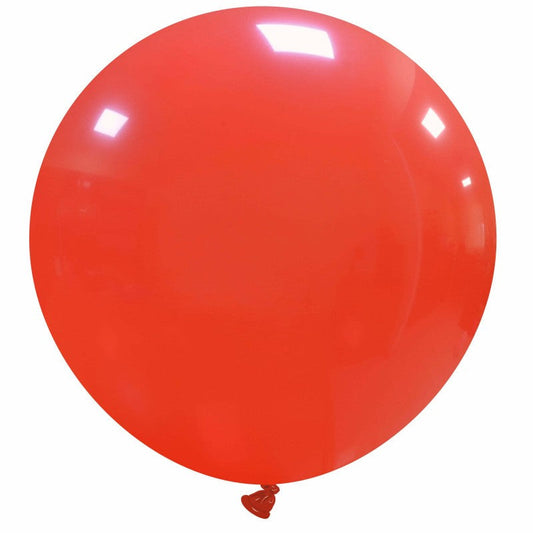 Cattex 34" Round Red Latex Balloon – (1 Piece)
