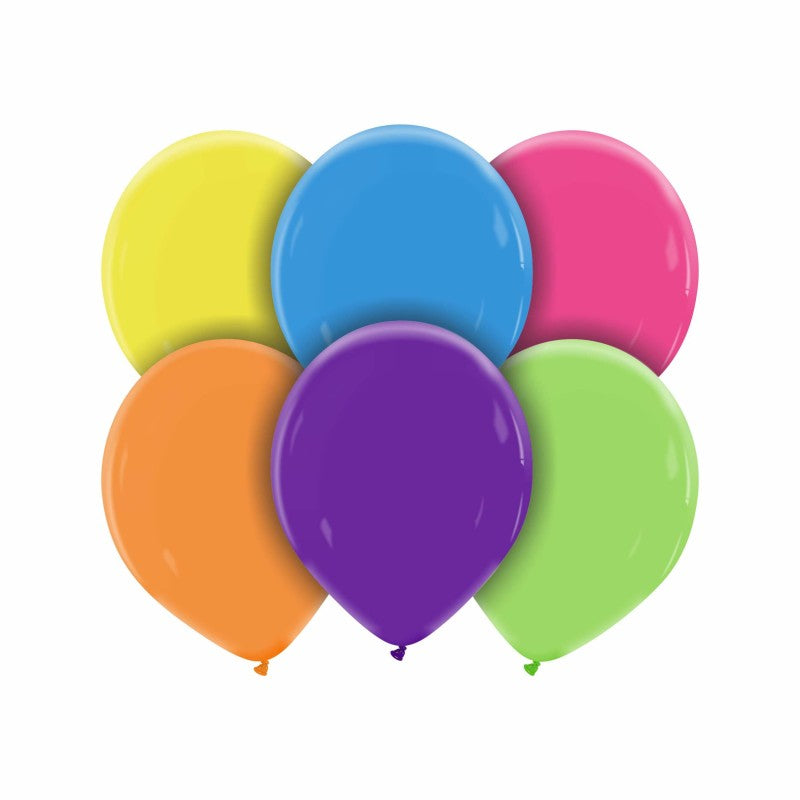 Cattex 12" Assorted Premium Latex Balloons – (Pack of 50)
