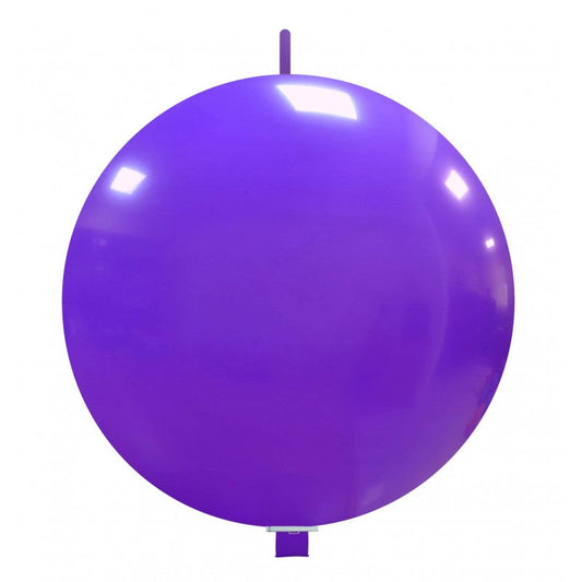 Cattex 32" Interlocking Purple Latex Balloon – (1 Piece)