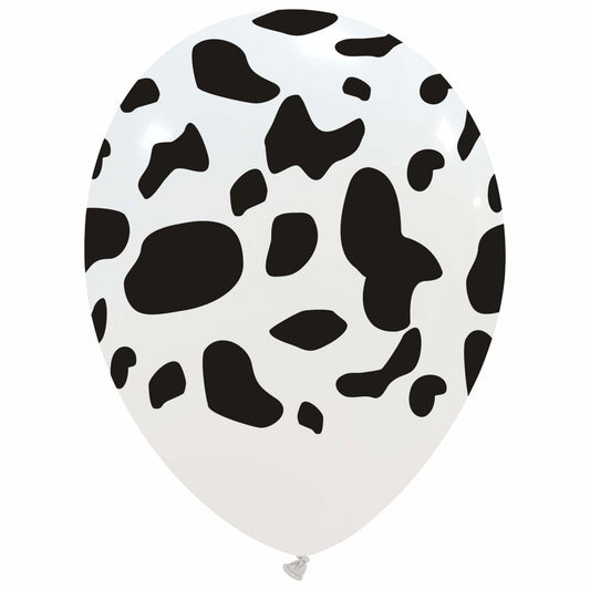 Cattex 12" Cow Print Latex Balloons – (Pack of 20)