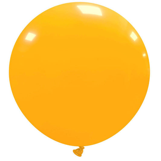 Cattex 34" Round Mandarin Latex Balloon – (1 Piece)