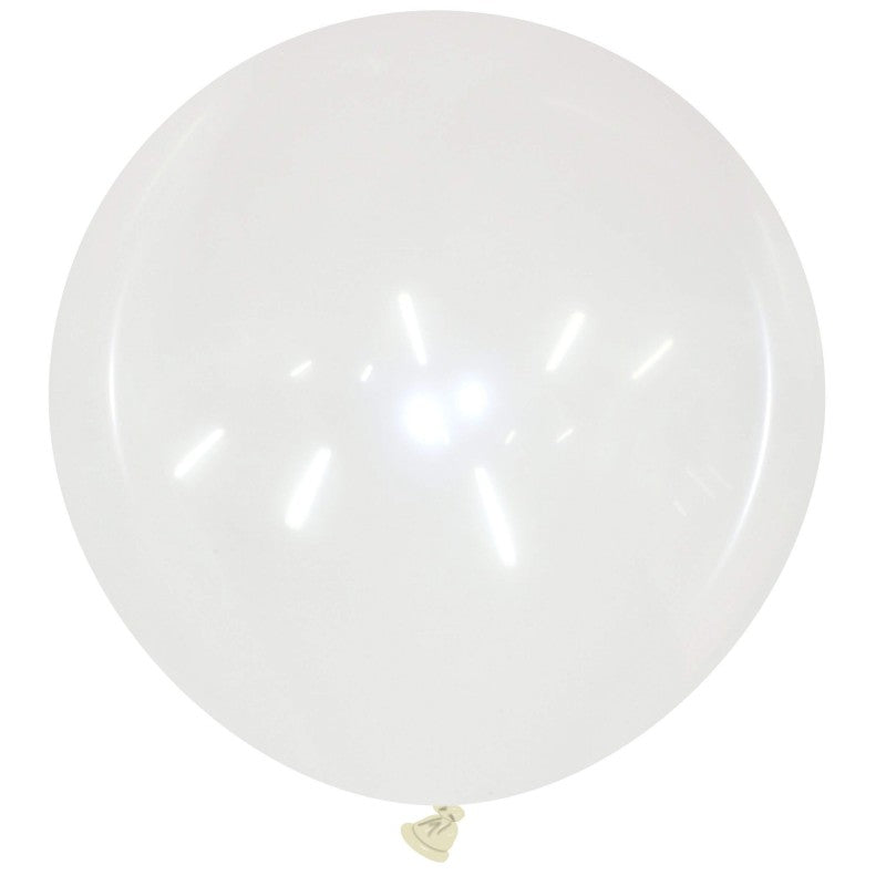 Cattex 34" Round Clear Latex Balloon – (1 Piece)