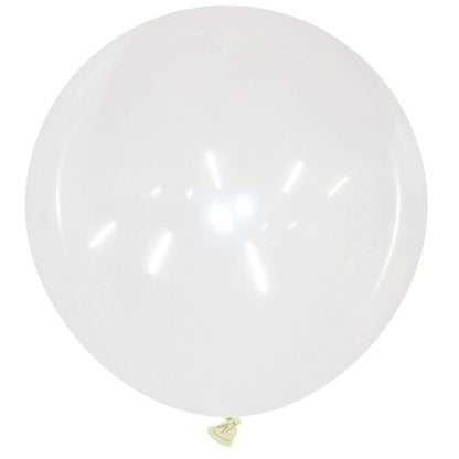 Cattex 34" Round Clear Latex Balloon – (1 Piece)