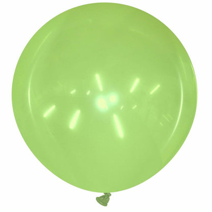 Cattex 34" Round Crystal Green Latex Balloon – (1 Piece)