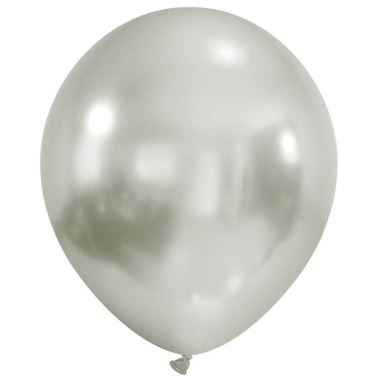Cattex 18" Titanium+ Platinum Latex Balloons – (Pack of 10)