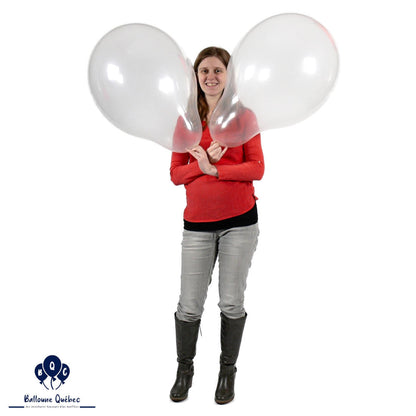 Cattex 18" Clear Stuffing Latex Balloons – (Pack of 10)